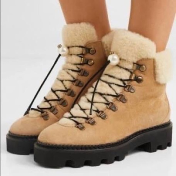 Nicholas Kirkwood DELFI Shearling Hiking Boot - Picture 1 of 11